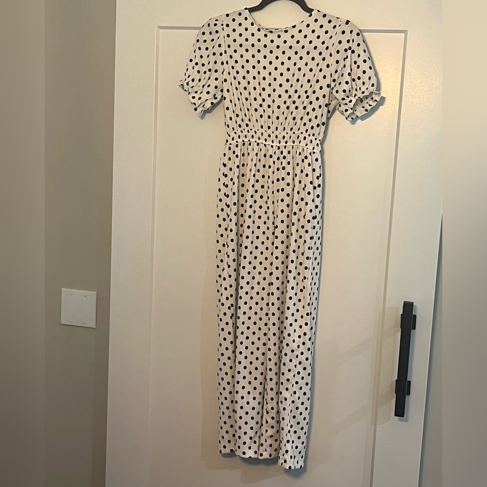 Zara girls polka dot jumpsuit